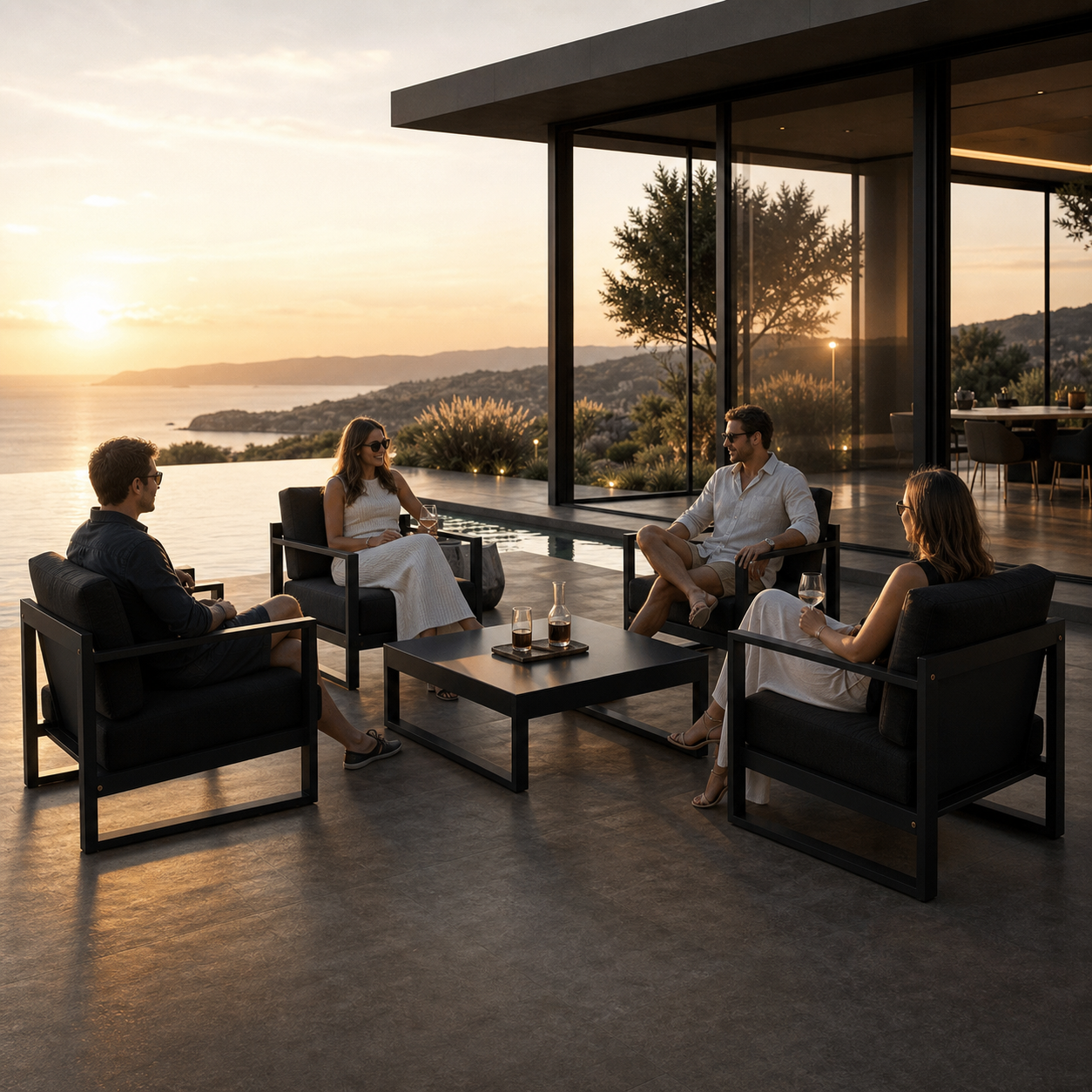SIGNATURE Lounge-Sessel – luxuriöser Outdoor-Sessel mit Komfortpolsterung – Bild 19