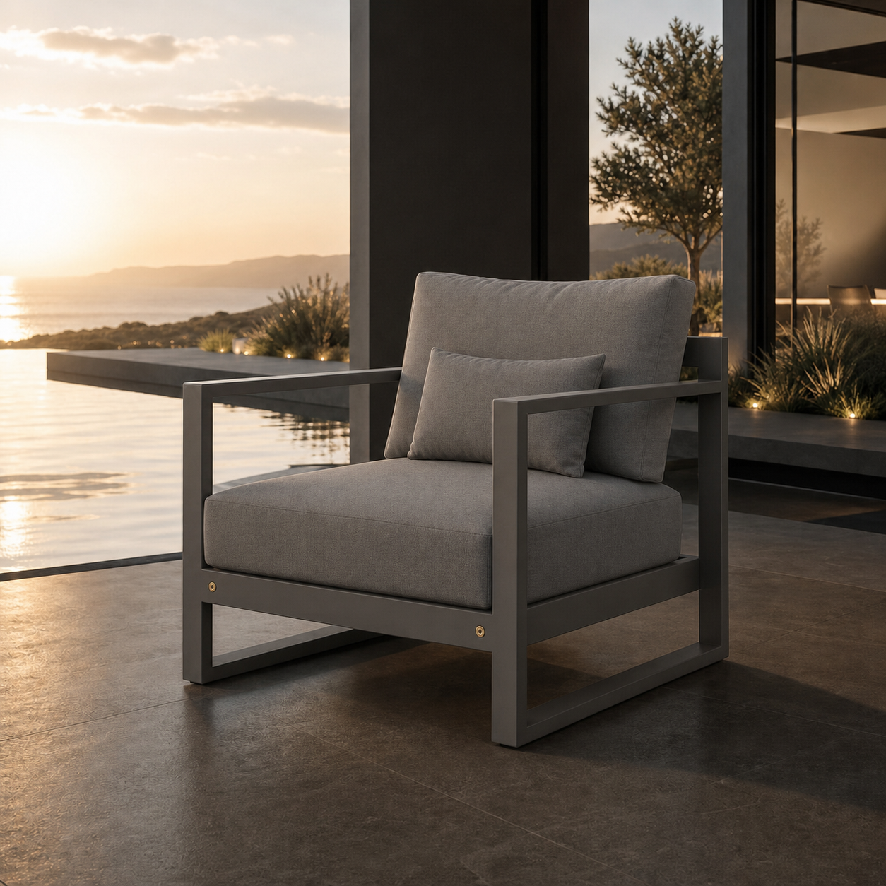 SIGNATURE Lounge-Sessel – luxuriöser Outdoor-Sessel mit Komfortpolsterung – Bild 10