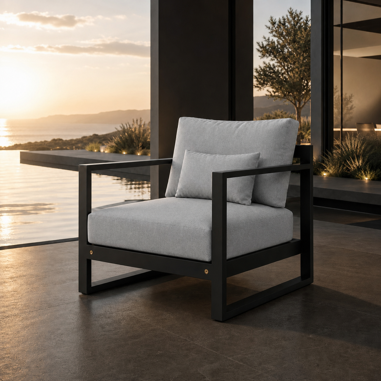 SIGNATURE Lounge-Sessel – luxuriöser Outdoor-Sessel mit Komfortpolsterung – Bild 9