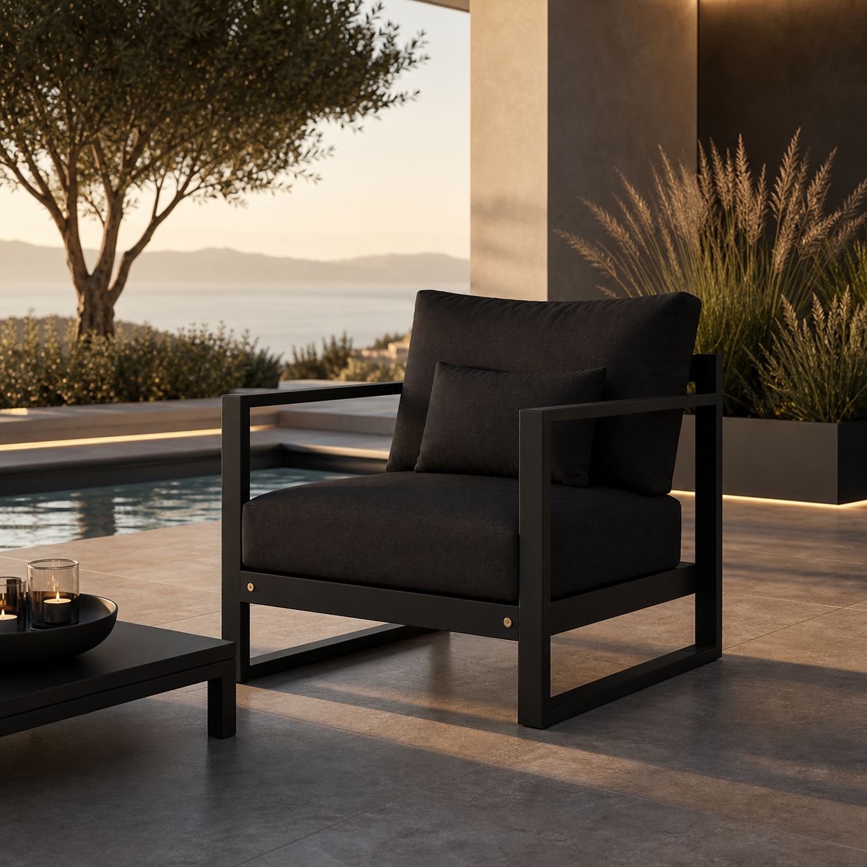SIGNATURE Lounge-Sessel – luxuriöser Outdoor-Sessel mit Komfortpolsterung – Bild 8