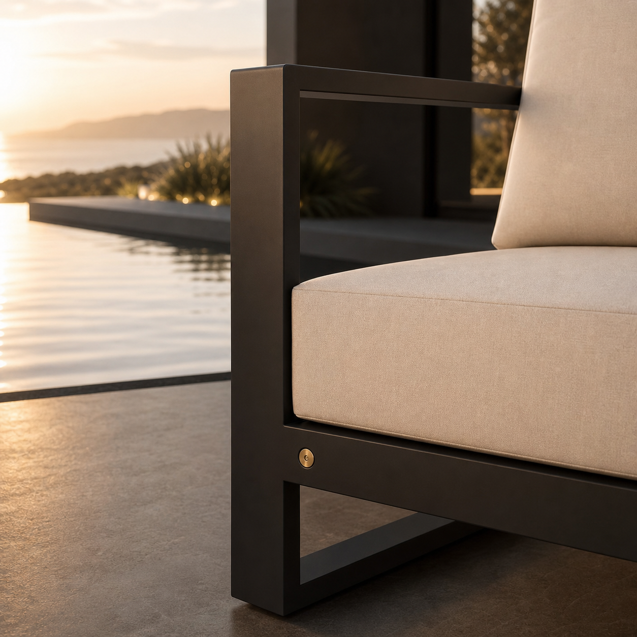 SIGNATURE Lounge-Sessel – luxuriöser Outdoor-Sessel mit Komfortpolsterung – Bild 5
