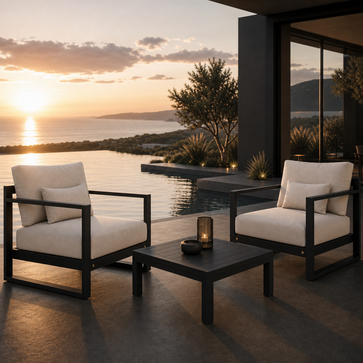 SIGNATURE Lounge-Sessel – luxuriöser Outdoor-Sessel mit Komfortpolsterung – Bild 16