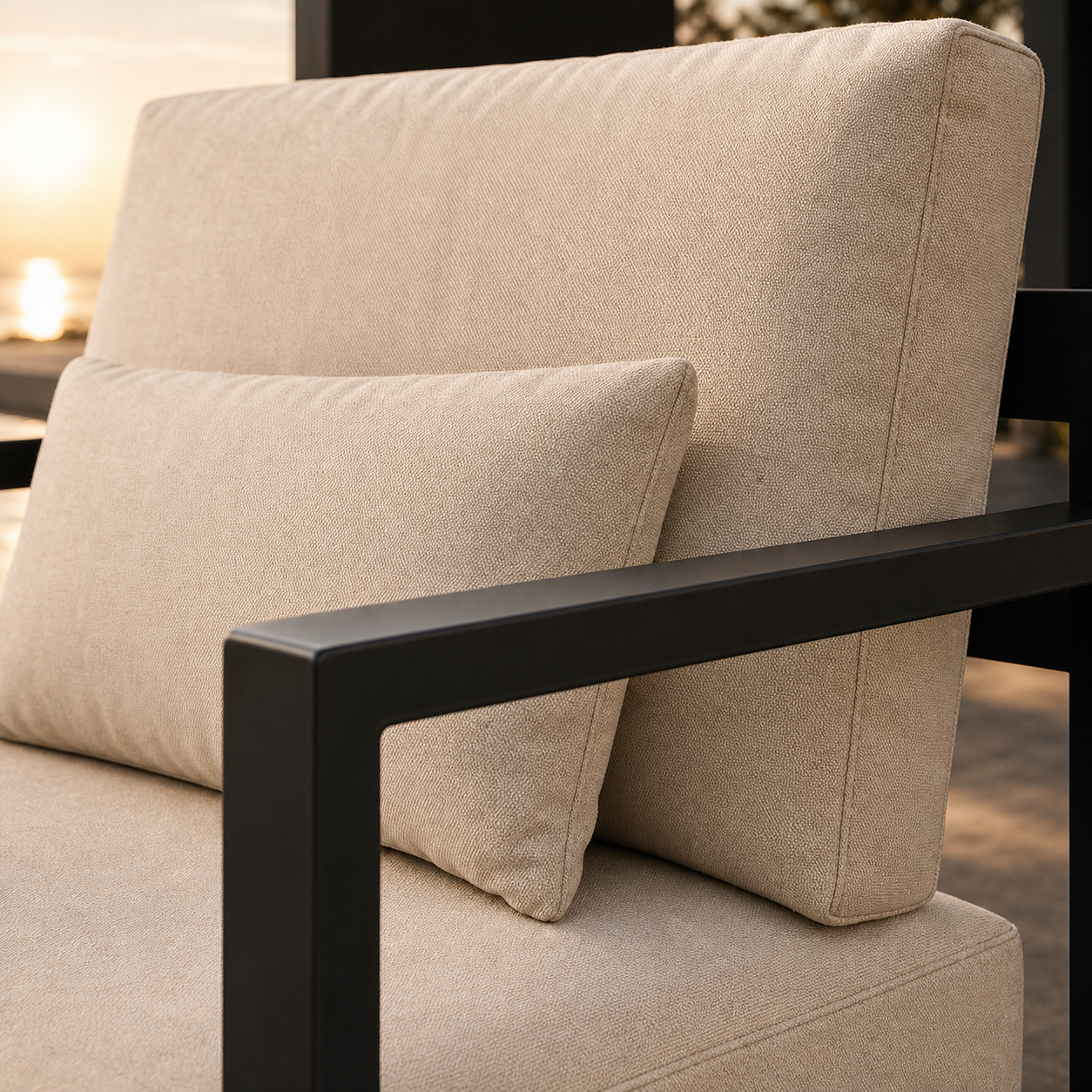 SIGNATURE Lounge-Sessel – luxuriöser Outdoor-Sessel mit Komfortpolsterung – Bild 4