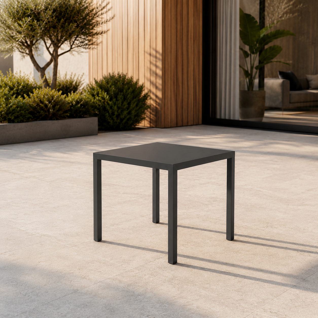 LINEA Beistelltisch – minimalistischer Outdoor-Tisch aus Edelstahl – Bild 9