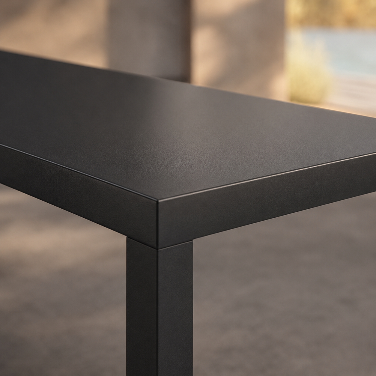 LINEA Loungetisch – minimalistischer Outdoor-Couchtisch aus Edelstahl – Bild 4