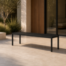 LINEA Sitzbank – minimalistische Outdoor-Bank aus Edelstahl