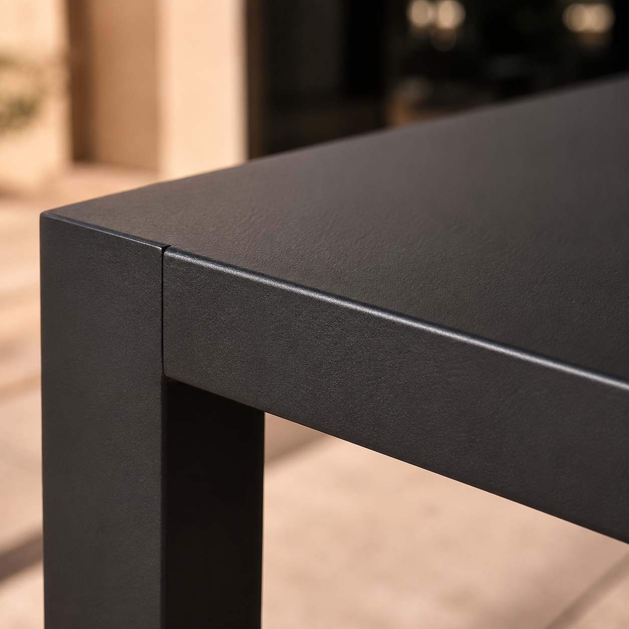 LINEA Sitzbank – minimalistische Outdoor-Bank aus Edelstahl – Bild 9
