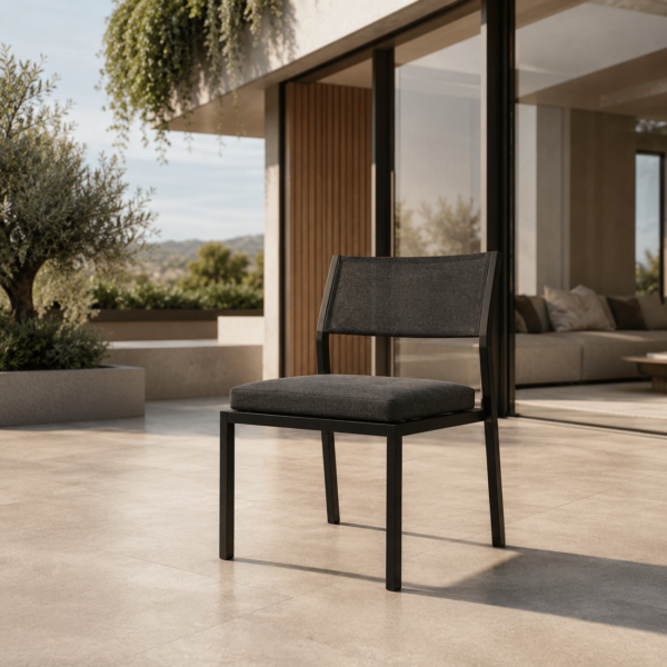LINEA Stuhl – minimalistischer Outdoor-Stuhl