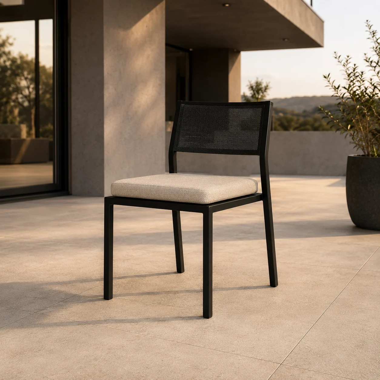 LINEA Stuhl – minimalistischer Outdoor-Stuhl – Bild 10