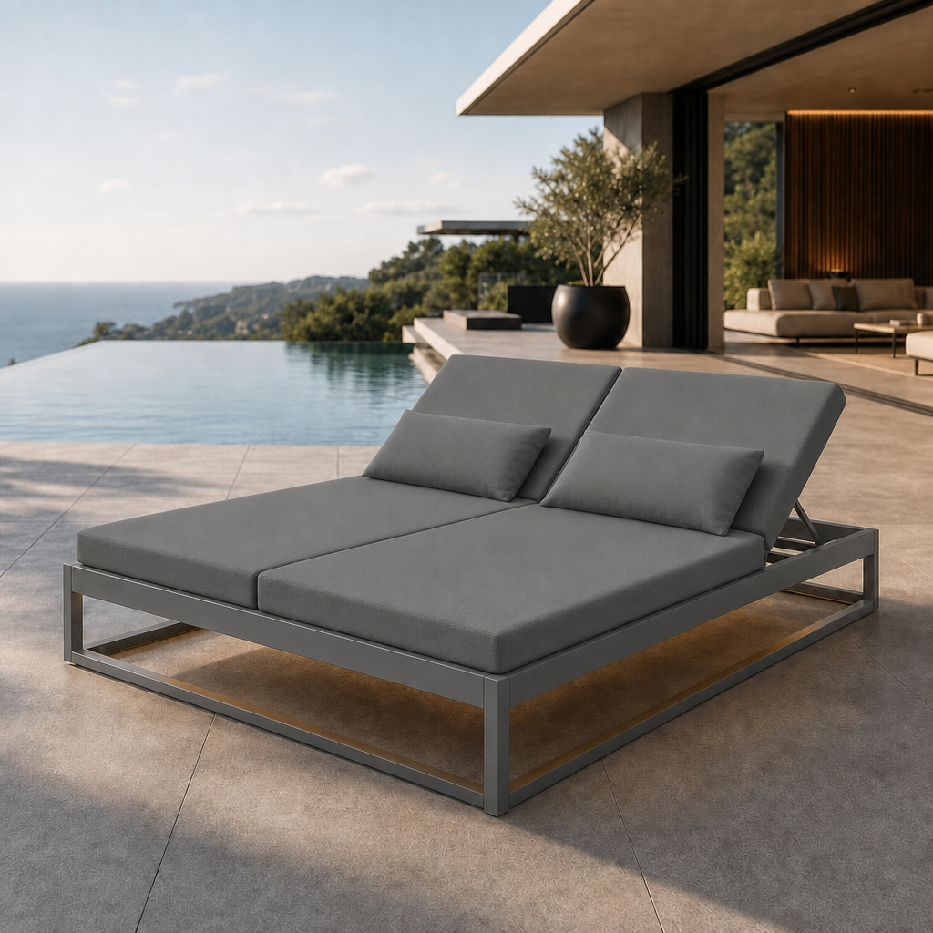 SIGNATURE Garten-Daybed – luxuriöses Outdoor-Doppelbett mit verstellbaren Rückenlehnen – Bild 11