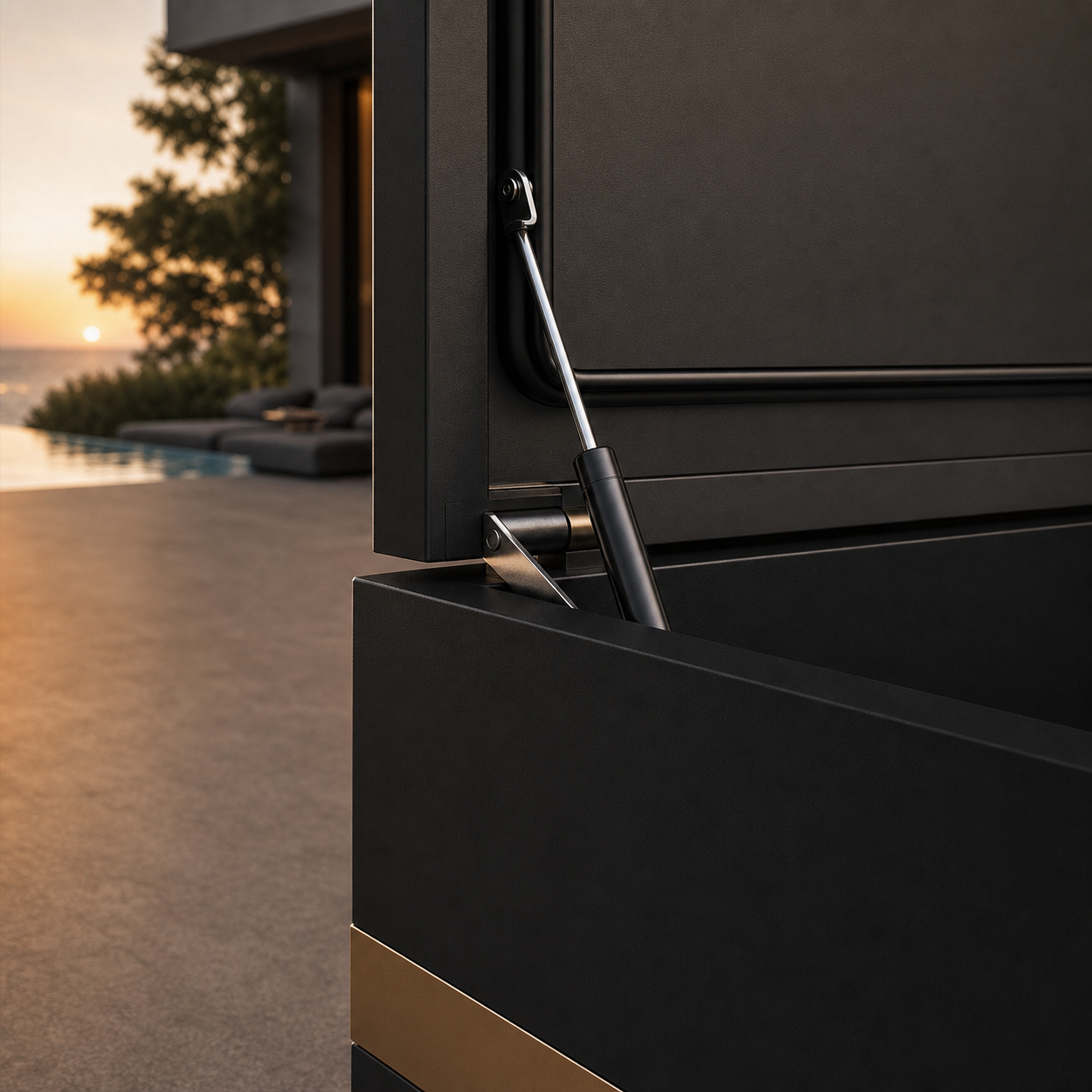 SIGNATURE Kühlbox – luxuriöses Outdoor-Kühlmöbel für Getränke – Bild 7