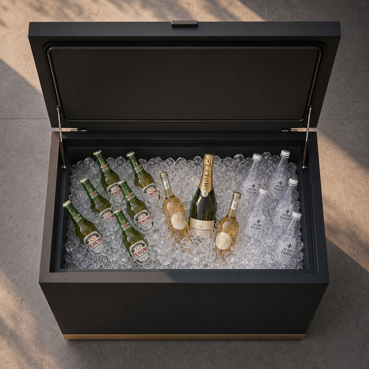 SIGNATURE Kühlbox – luxuriöses Outdoor-Kühlmöbel für Getränke – Bild 4