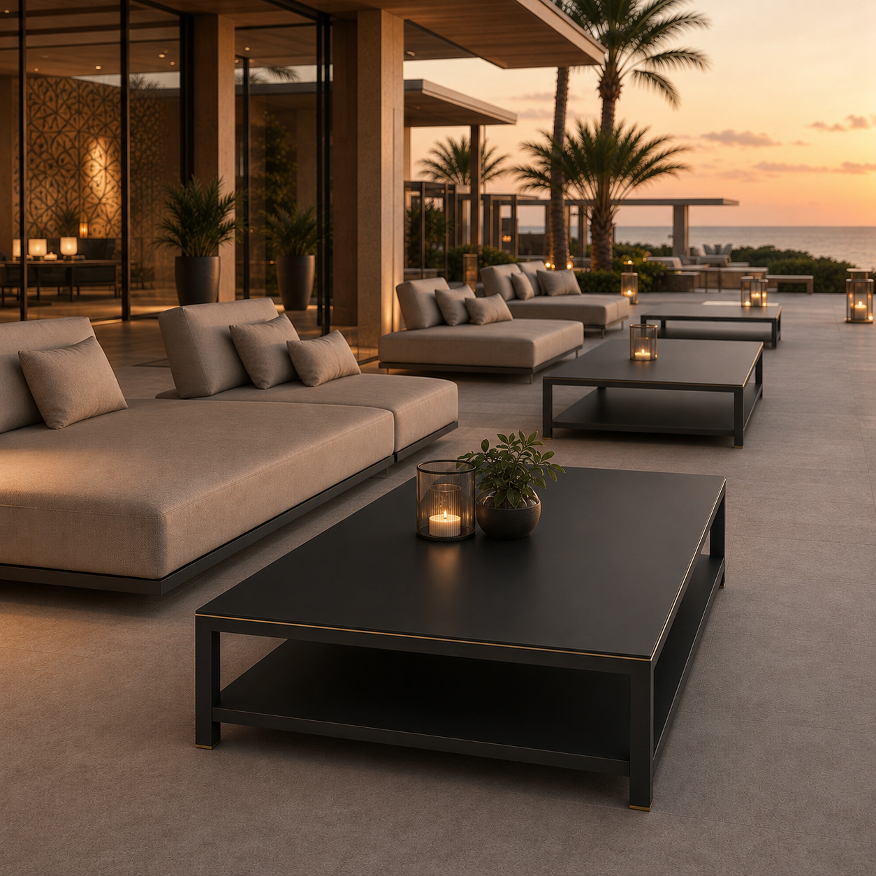 SIGNATURE Couchtisch – Outdoor-Loungetisch mit HPL-Platte – Bild 5