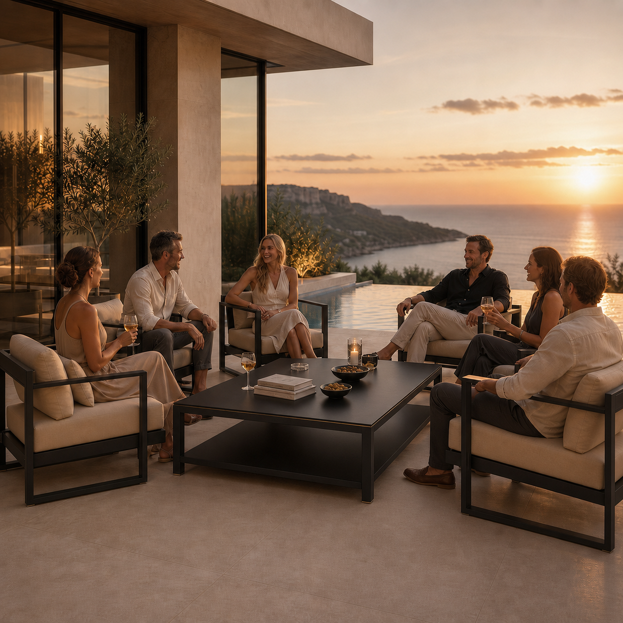 SIGNATURE Couchtisch – Outdoor-Loungetisch mit HPL-Platte – Bild 2