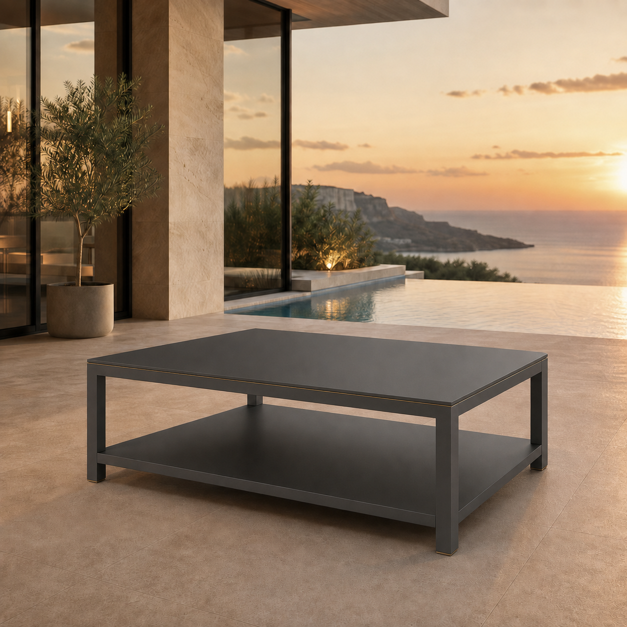 SIGNATURE Couchtisch – Outdoor-Loungetisch mit HPL-Platte – Bild 7