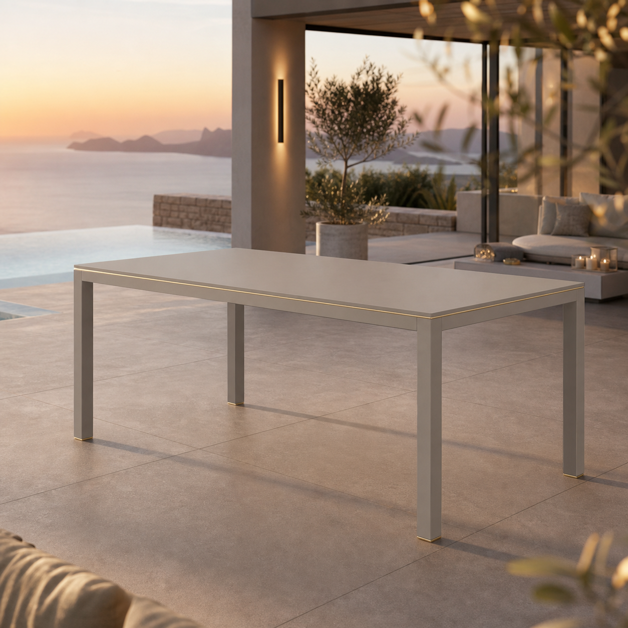 SIGNATURE Esstisch – luxuriöser Outdoor-Tisch mit 8-mm-HPL-Platte – Bild 3