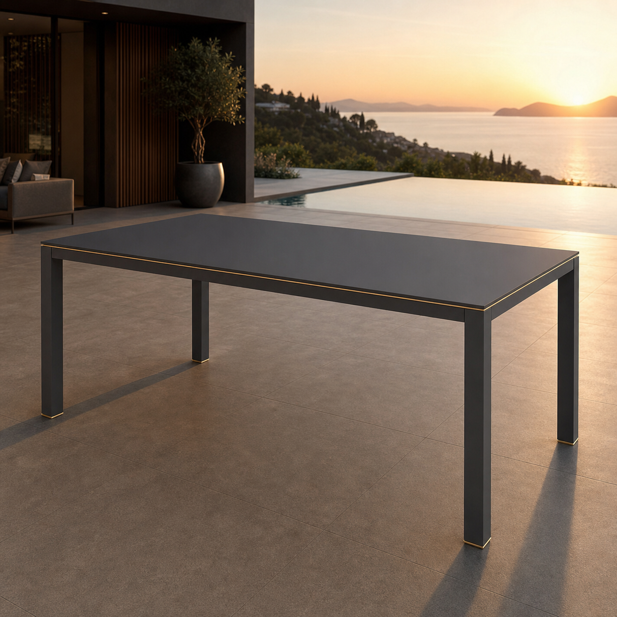 SIGNATURE Esstisch – luxuriöser Outdoor-Tisch mit 8-mm-HPL-Platte – Bild 2