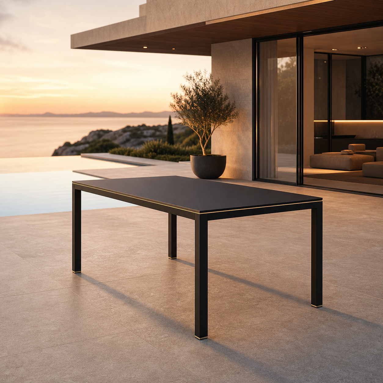 SIGNATURE Esstisch – luxuriöser Outdoor-Tisch mit 8-mm-HPL-Platte