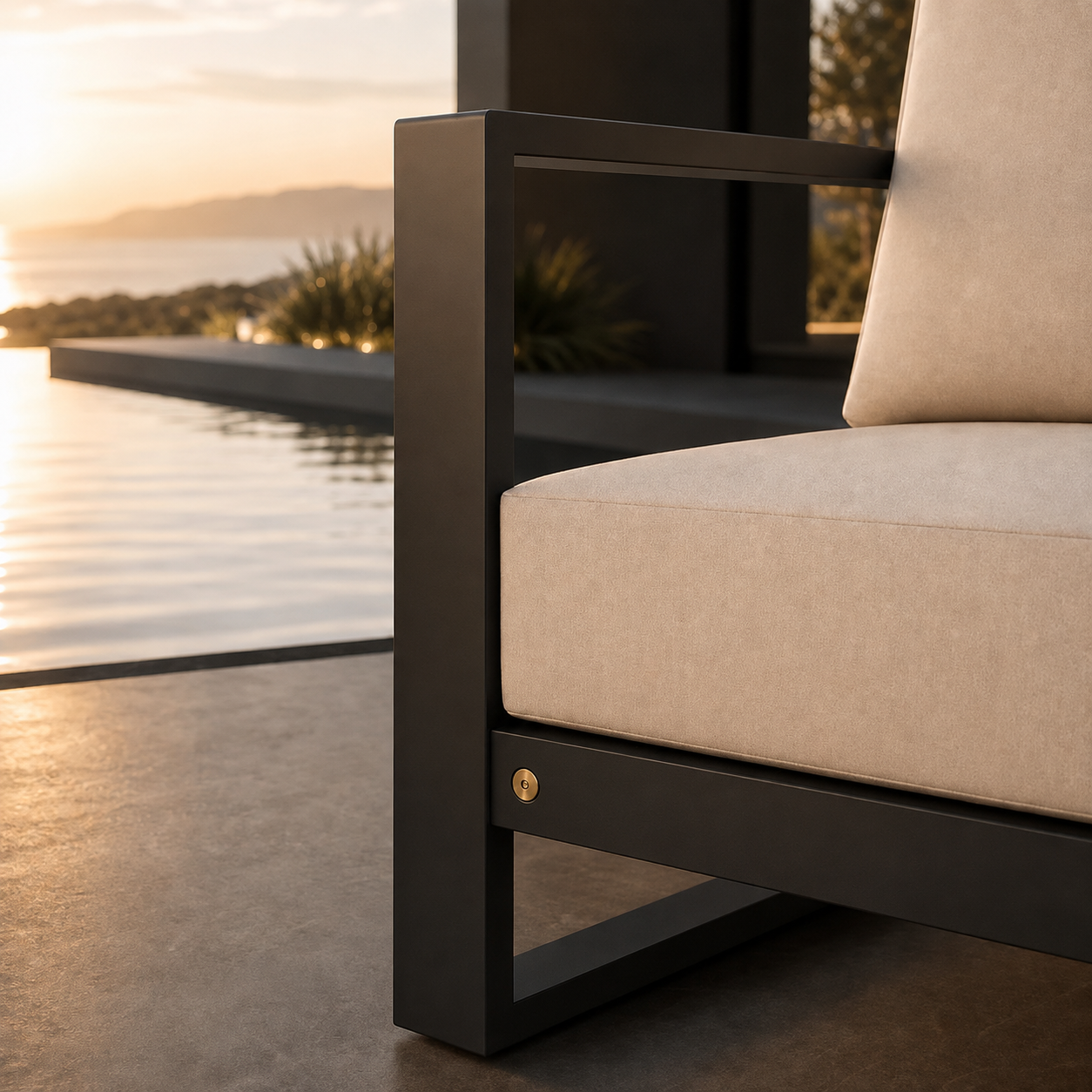 SIGNATURE Lounge-Sessel – luxuriöser Outdoor-Sessel mit Komfortpolsterung – Bild 5