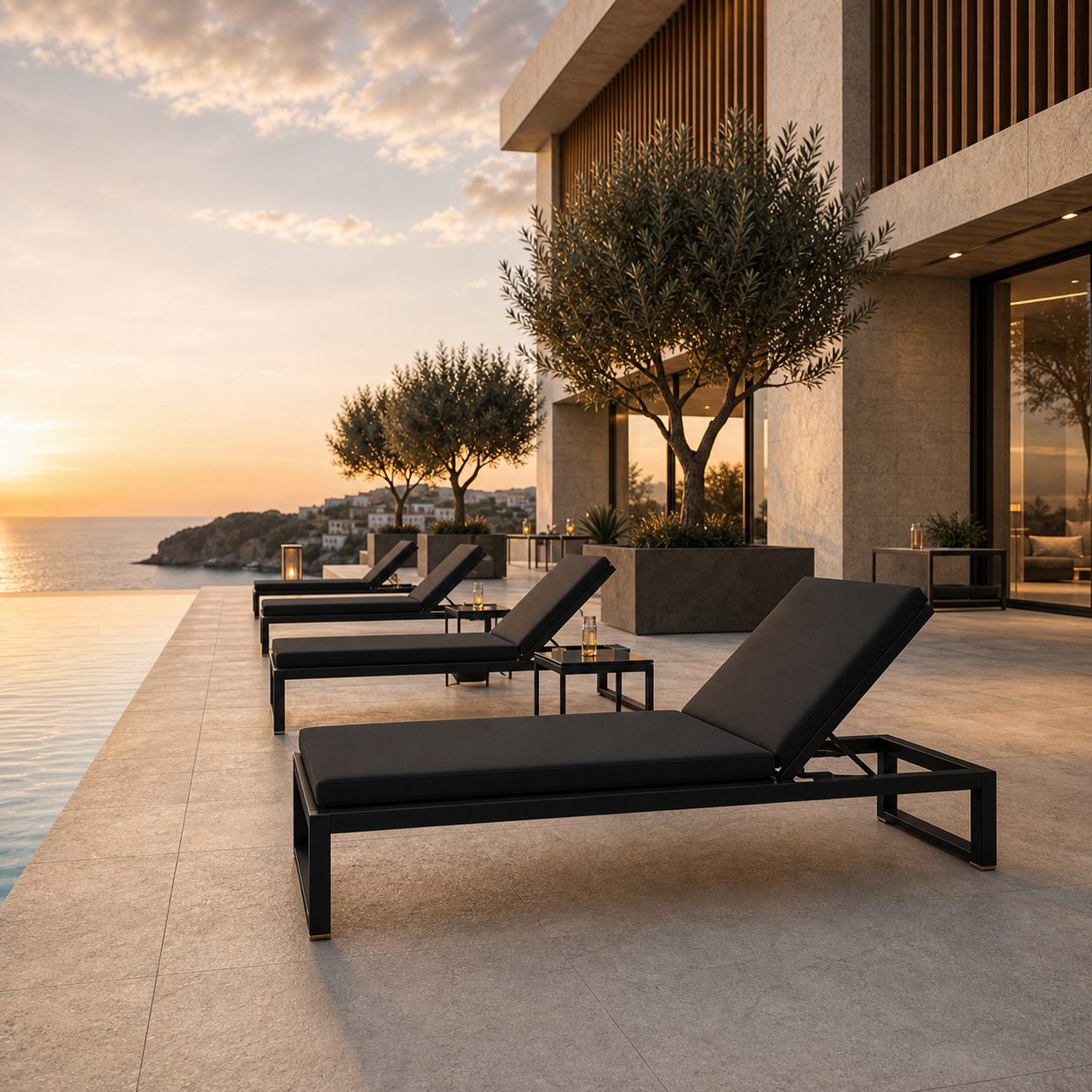 SIGNATURE Sonnenliege – luxuriöse Outdoor-Liege mit Komfortpolsterung – Bild 3