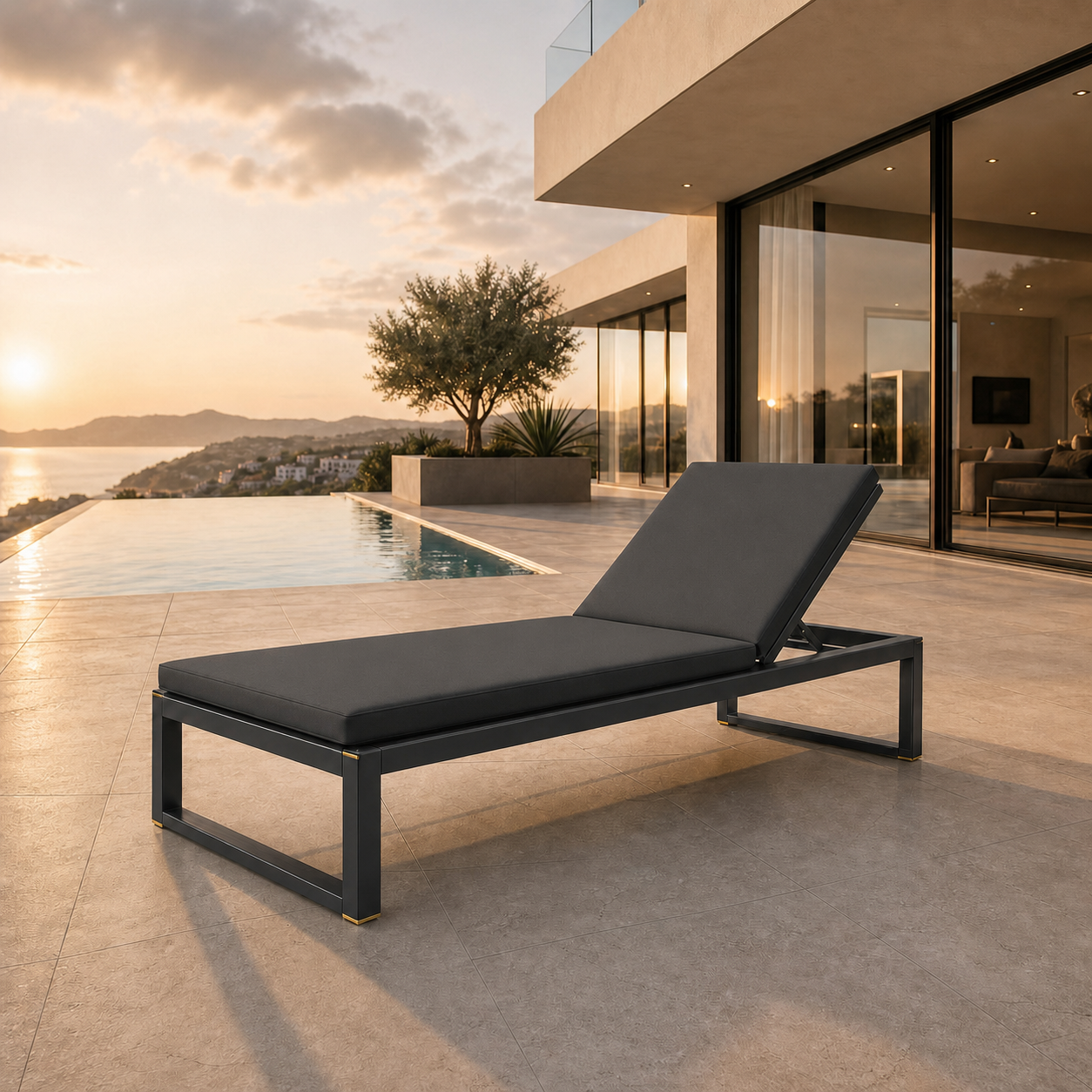 SIGNATURE Sonnenliege – luxuriöse Outdoor-Liege mit Komfortpolsterung – Bild 6