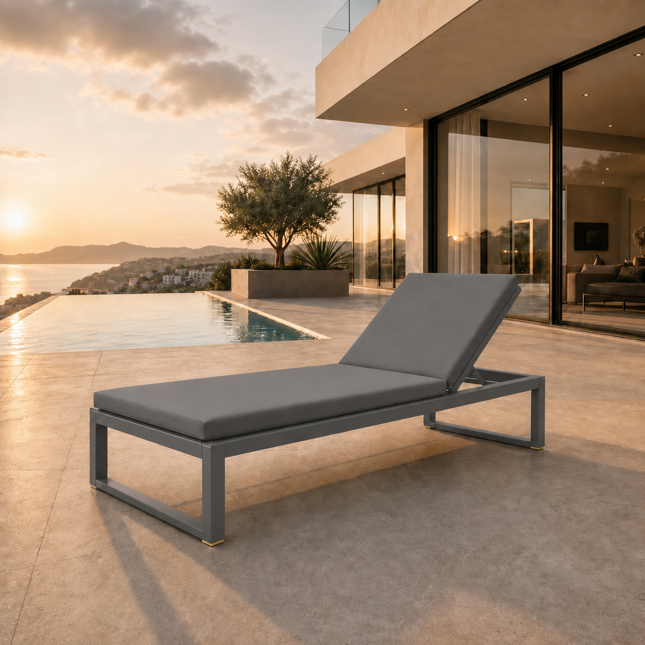 SIGNATURE Sonnenliege – luxuriöse Outdoor-Liege mit Komfortpolsterung – Bild 4