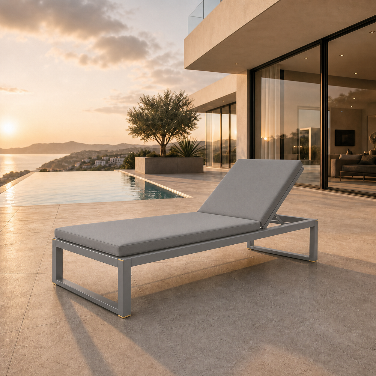 SIGNATURE Sonnenliege – luxuriöse Outdoor-Liege mit Komfortpolsterung – Bild 5