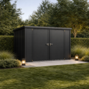 SIGNATURE House Box – architektonisches Outdoor-Gerätehaus aus Stahl