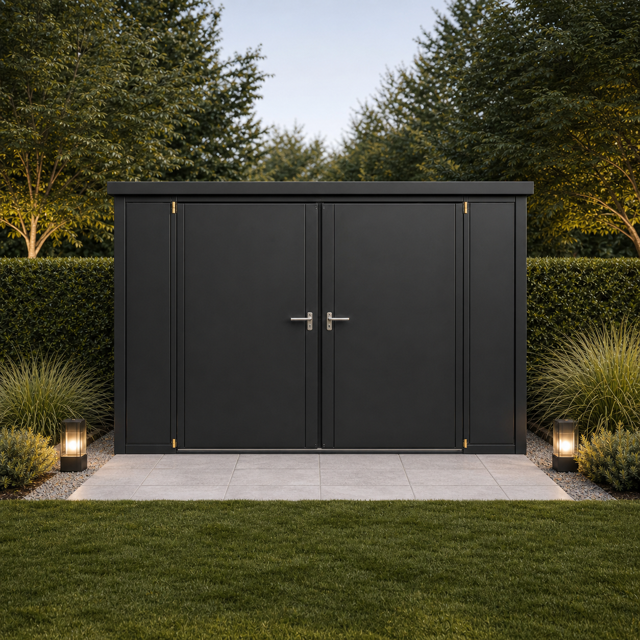 SIGNATURE House Box – architektonisches Outdoor-Gerätehaus aus Stahl – Bild 2
