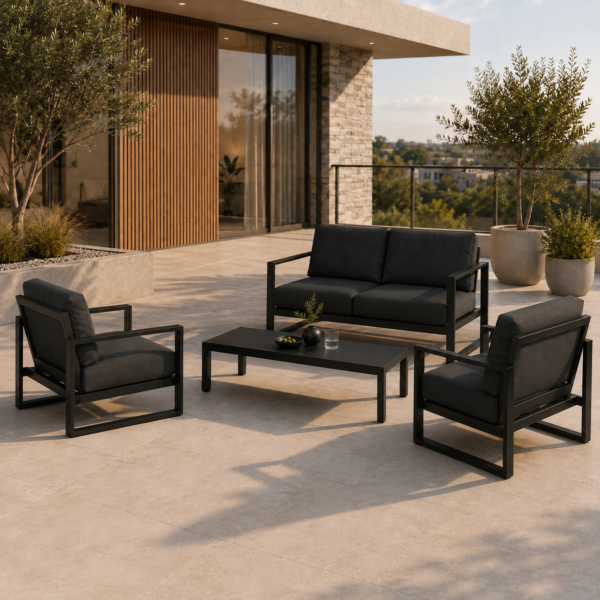LINEA Chill Lounge Set – Outdoor Loungegruppe für 4 Personen