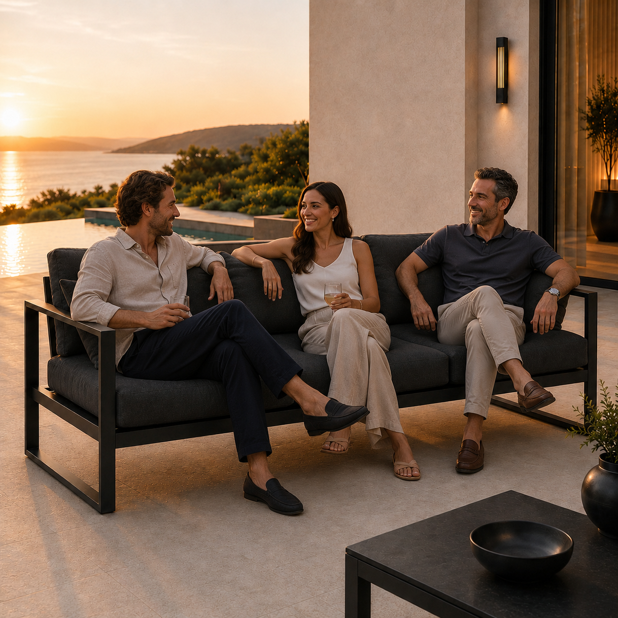 LINEA Loungesofa 3 Sitzer Anwendung