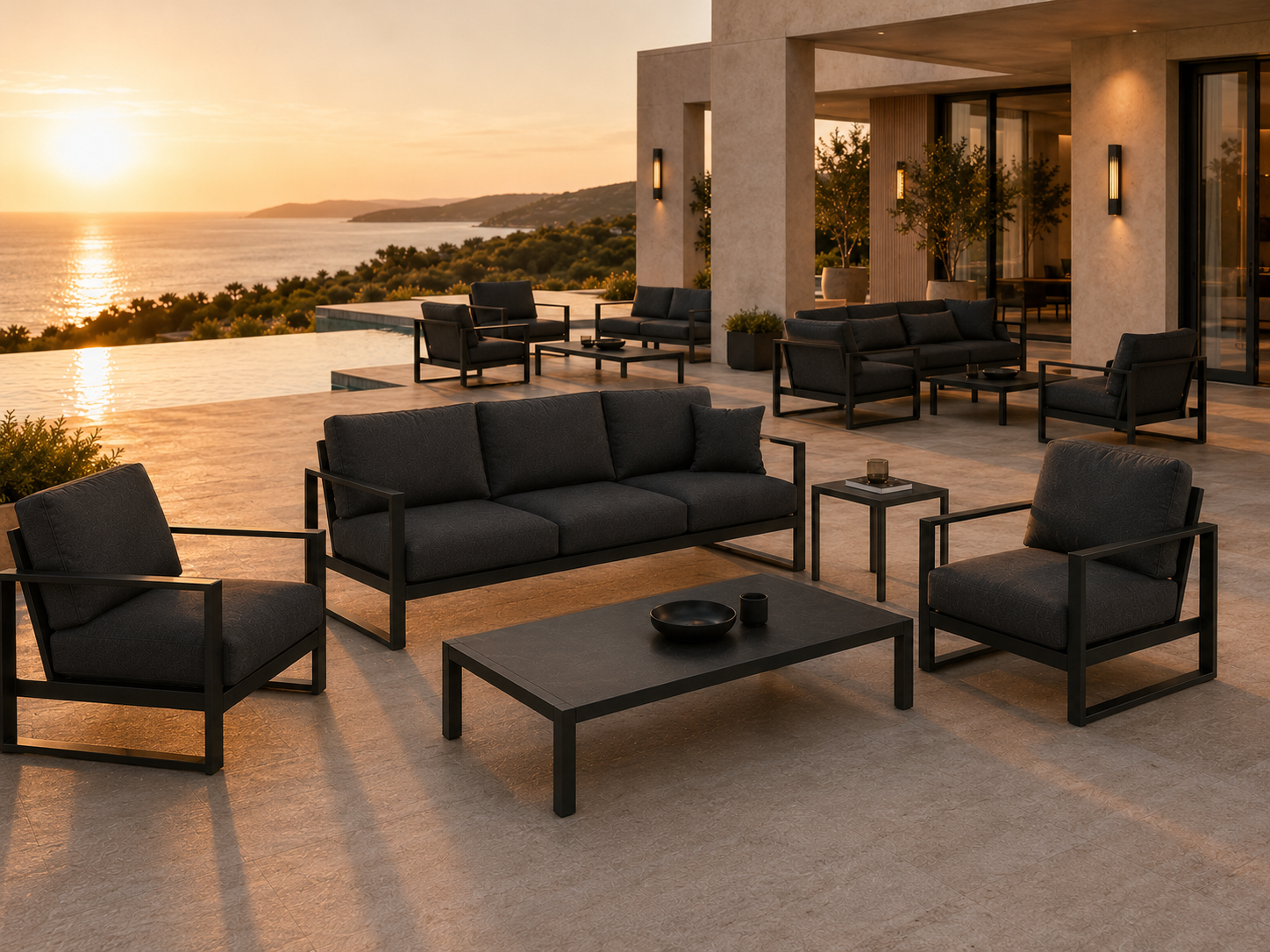 LINEA Loungesofa 3 Sitzer Hospitality