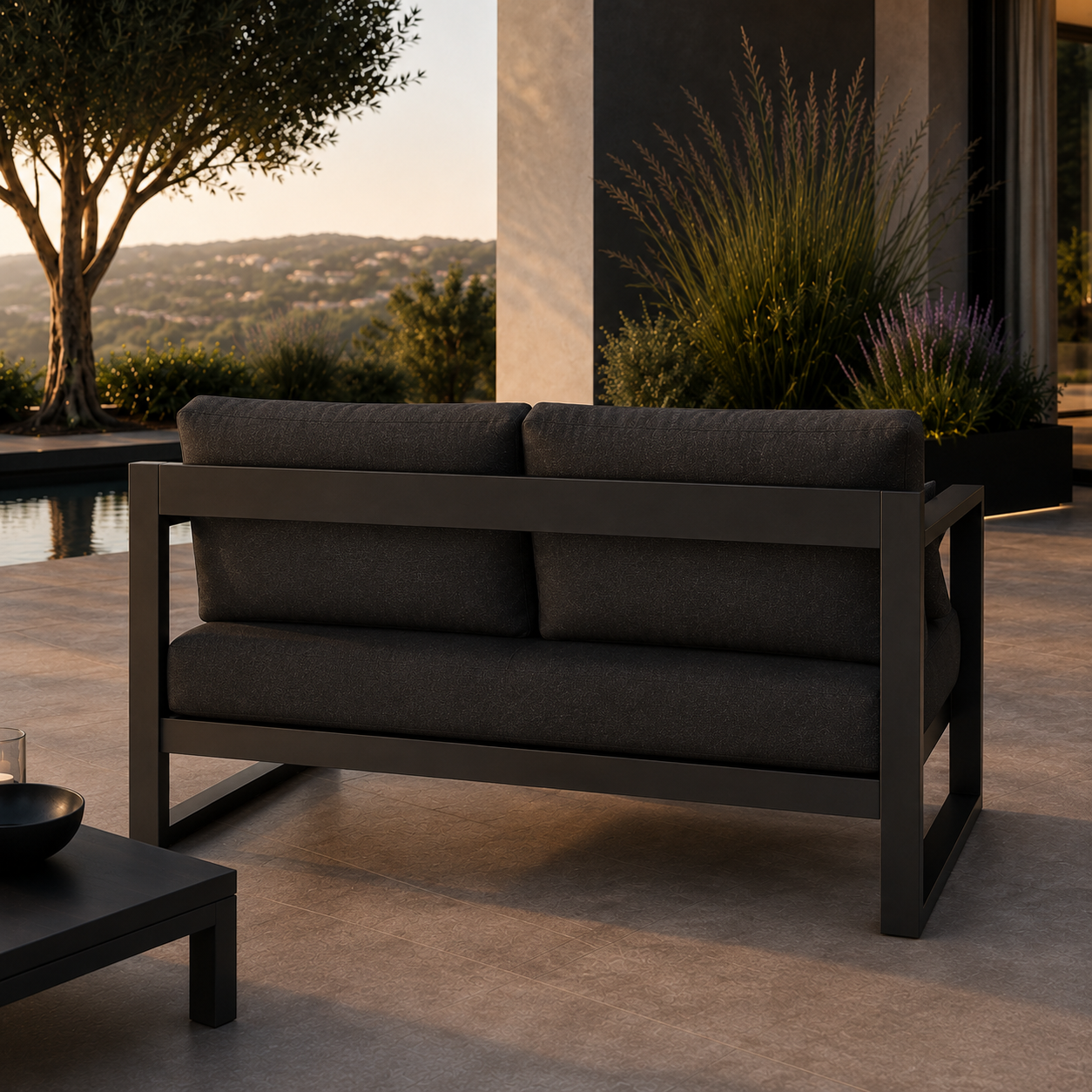 SIGNATURE 2-Sitzer Sofa – luxuriöses Outdoor-Loungesofa mit Komfortpolsterung – Bild 5