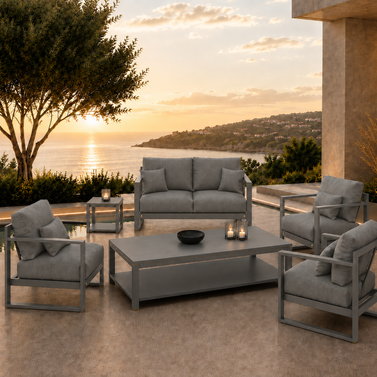 SIGNATURE Chill Lounge Set – luxuriöse 5-Sitzer Outdoor Lounge – Bild 6