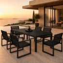 SIGNATURE Dining Lounge Set – luxuriöse Outdoor Essgruppe für 6 Personen