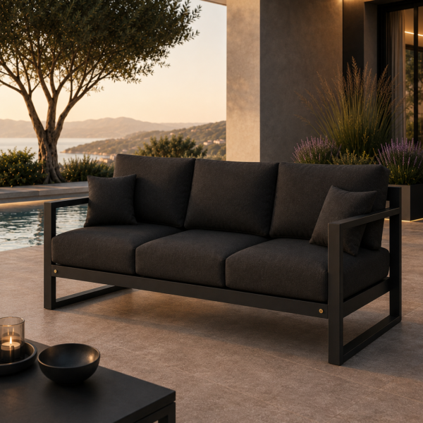 SIGNATURE 3-Sitzer Sofa – luxuriöses Outdoor-Loungesofa mit Komfortpolsterung